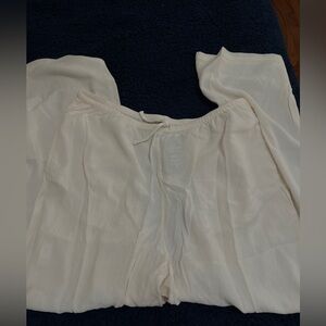 H&M Off-White Sheer Pants